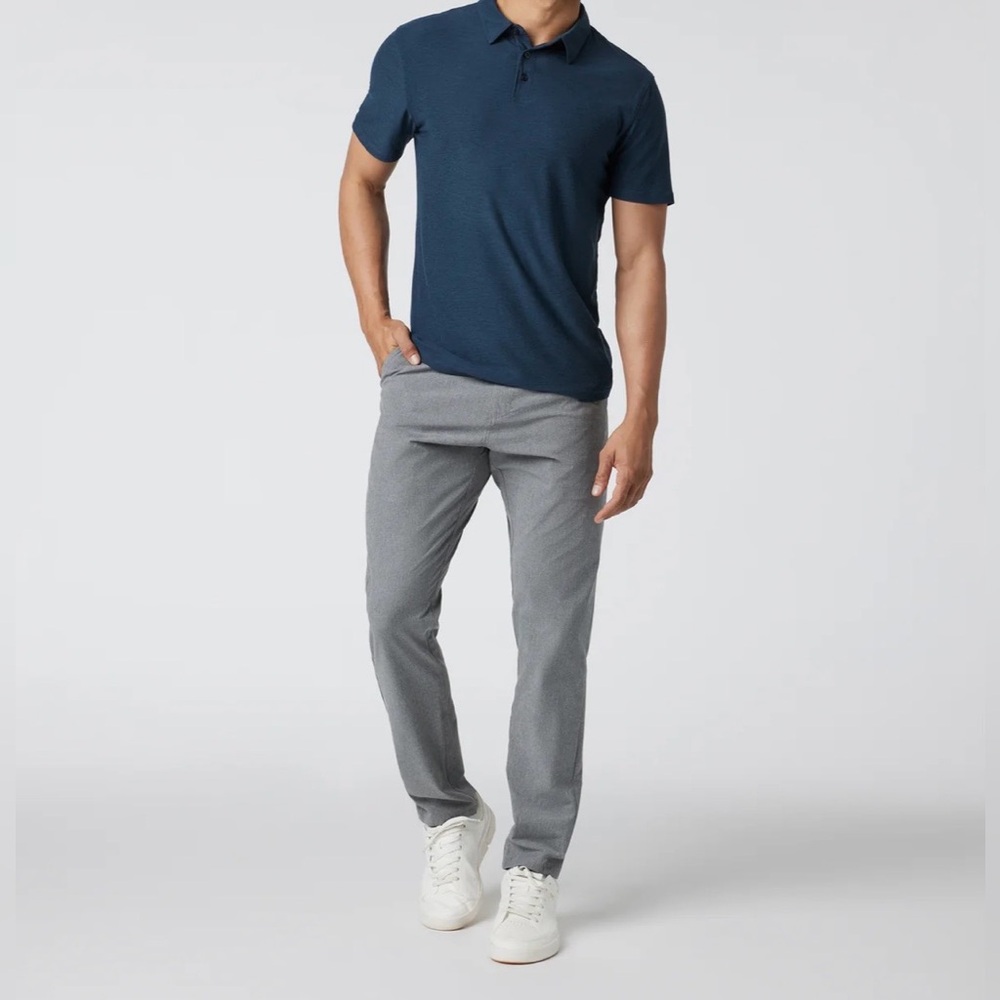 Vuori Men's Aim Chino Pants, Gray, Size 36, Stretch Performance Golf Active V431 - Picture 15 of 16
